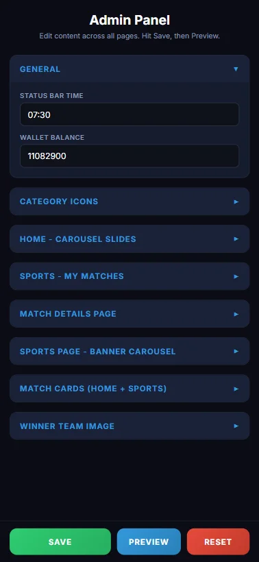 Admin Panel